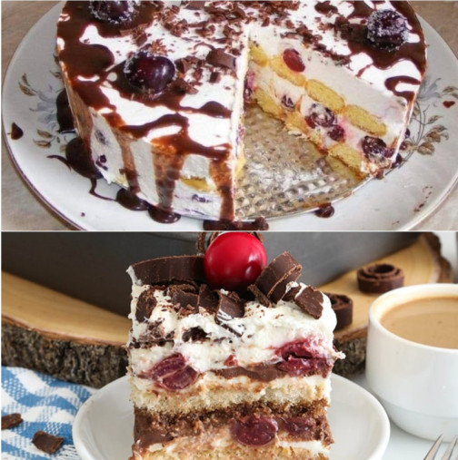Фантастична торта Шварцвалд без печене! Нов шедьовър по известната класика - бързо, лесно, вкусно: