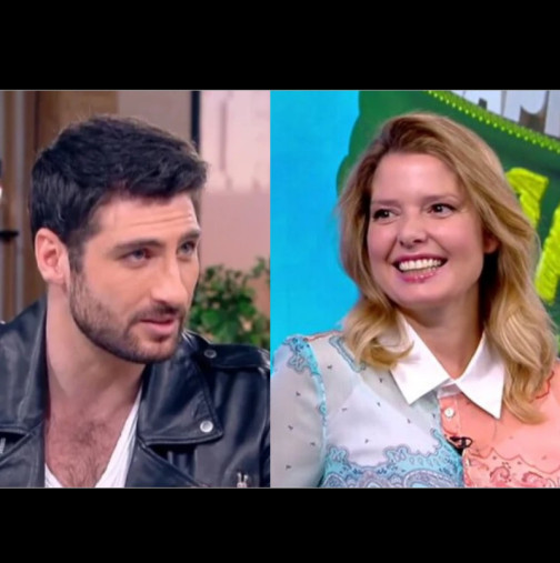 Не удържаха страстта си! Алекс Сърчаджиева и Петър Дочев взривиха ефира със страстна целувка: