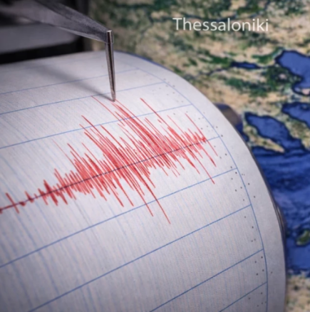 Първо видео от силното земетресение снощи