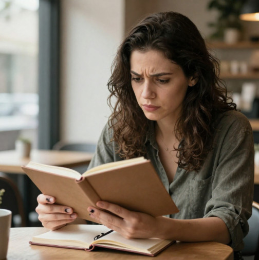 Случайно разгънах дневника на приятеля ми, докато търсех нещо от бюрото му-Като видях какво пише вътре, веднага му събрах багажа