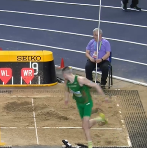 Божидар Саръбоюков с бронзов медал на световното по лека атлетика в зала