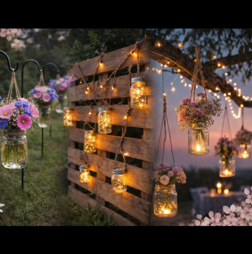 Не изхвърляйте старите си буркани: Ето как да ги превърнете във вълшебна украса за дома и градината