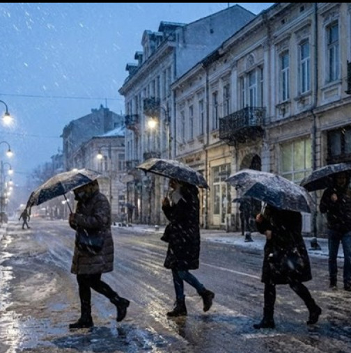 Дъжд и сняг връхлитат страната-Жълт код за обилни валежи в 9 области 