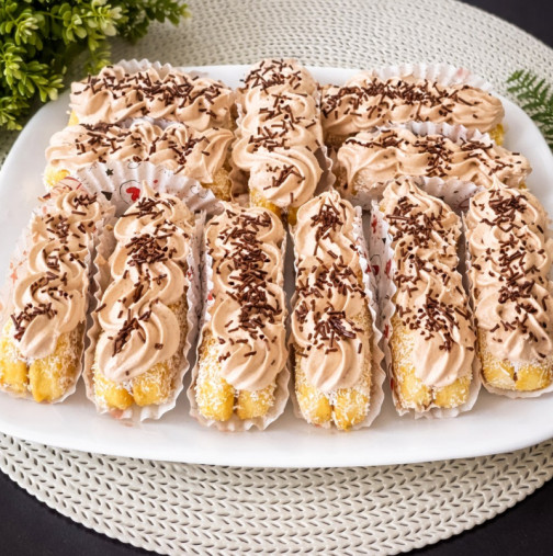 Приготвям десерт за кафето за 5 минути! Без печене, без много работа, а гостите са във възторг от вкуса!