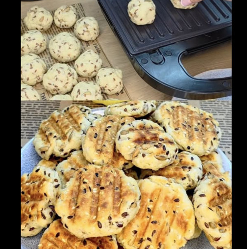 Солени бисквитки със сусам и семена - бързи, евтини и стигат доволно за цялата рода! Даже не включвам фурната за тях: