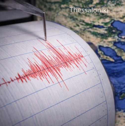 Първо видео от силното земетресение снощи