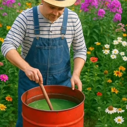Като магия... От тази вълшебна вода, цветята веднага цъфтят и стават буйни
