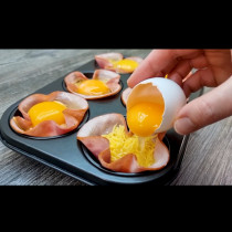 Приготвям вечеря за 6 души за 5 минути: Просто вземете форма за мъфини, това е сто пъти по-вкусно от баналните сандвичи!