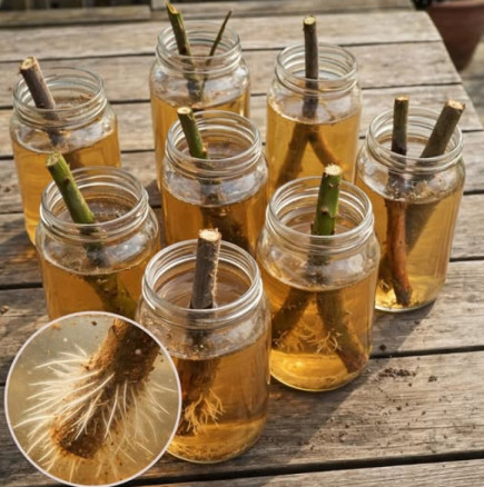 Стара градинарска МАГИЯ за размножаване на разсад: Дори най-упоритите растения се вкореняват без проблем, когато ги потопите вътре!