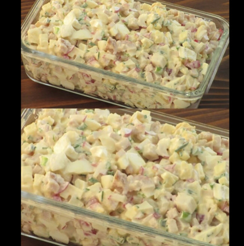 Бърза немска салата с варени яйца - замествам с нея обяда и вечерята! Чудесна за използване на остатъците от Великден: