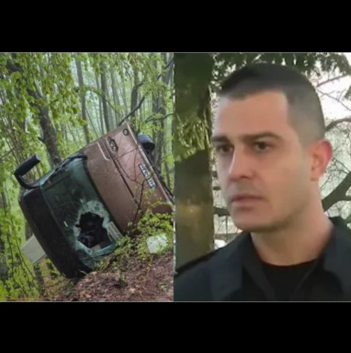 Граничният полицай, извел пътниците от автобуса-убиец: Чуваха се писъци... Скочих в дерето и изкъртих задния люк на тавана