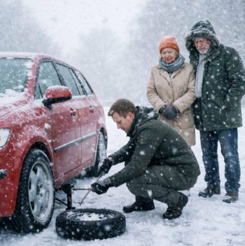 Онази снежна вечер, когато спрях отстрани на пътя