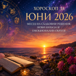 Хороскоп за юни 2026: Месец на съдбовни решения, нови начала и емоционални обрати