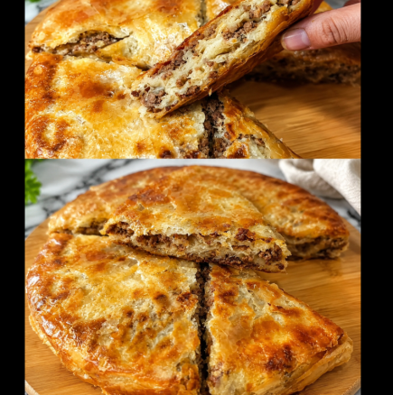 Златен бюрек с кайма - хрупкав отвън, сочен отвътре, а вкусът е трепач! Като от турска пекарна, но по-лесно: