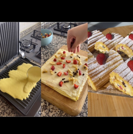 Турско руло с ягоди на тостер: Най-бързият и най-вкусният десерт, който сме ви показвали! Трябва да опитате: