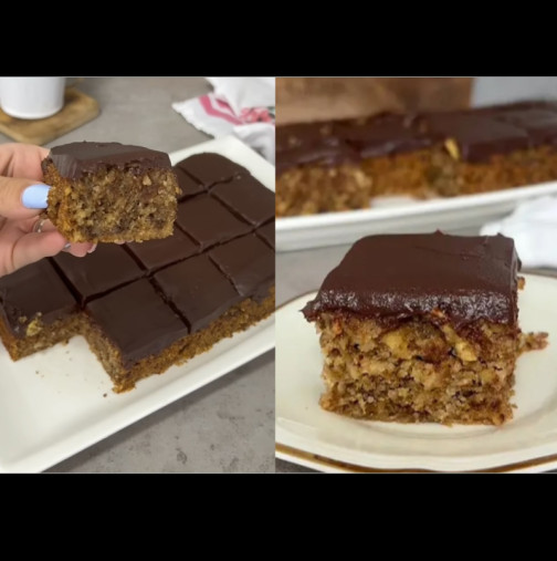 ЯБЪЛКИ+ГРИС+ОРЕХИ: Стара, но златна рецепта за най-вкусния сладкиш!