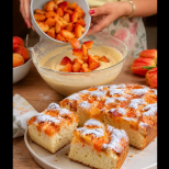 Устните ти потъват в пухкавото тесто, а плодовете са сочни и сладки: Уникален кайсиев сладкиш