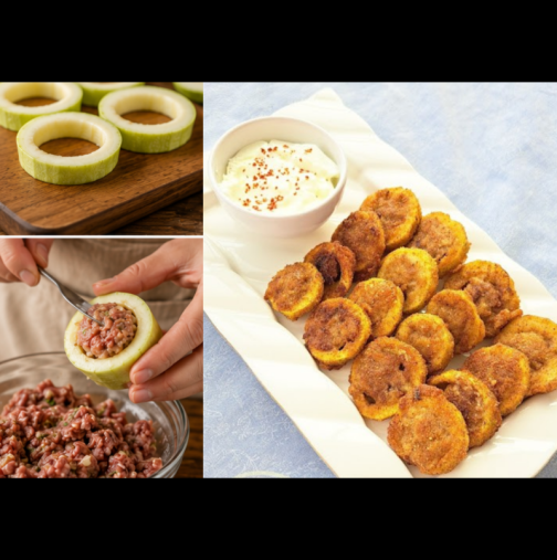 2 тиквички, 300 г кайма, 2 яйца и воала! Най-хитрата вкусотия, която някога сте опитвали!