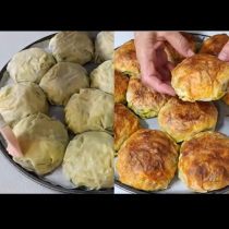Вие редите корите в тавата, а ето какво правя аз и е хем по-лесно, хем по-вкусно! Супер вкусни Банички-бомбички: