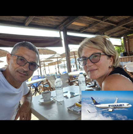 Драма на борда на Ryanair! Съпругът на Светлана полетя през прозореца, тя го грабна за краката: