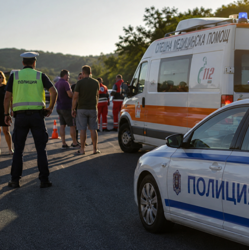 Тежка верижна катастрофа на АМ „Струма“! Осем души са пострадали, движението е блокирано