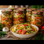 ЛЯТНА САЛАТА в буркани за зимата: Ако знаех тази рецепта по-рано, щях да направя тройна доза!