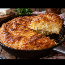 Забравете фурната! Хрупкава отвън, сочна отвътре и божествена на вкус - баница на тиган, за 15 минути готова: