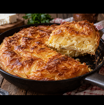 Забравете фурната! Хрупкава отвън, сочна отвътре и божествена на вкус - баница на тиган, за 15 минути готова: