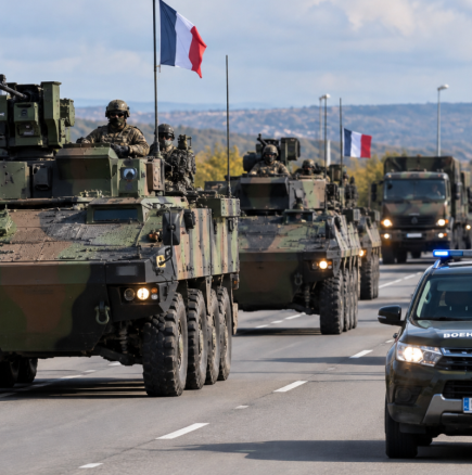 Какво се случва - Френски военни и техника преминават през България
