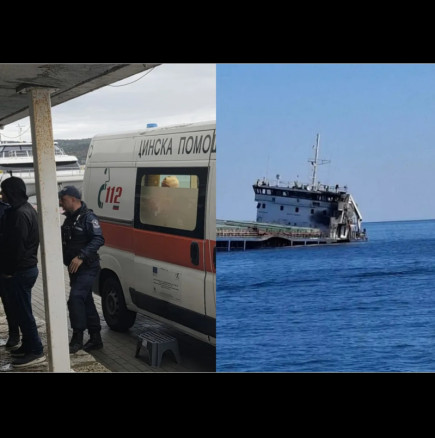 Първи кадри от ранените моряци във Варна: Един е с бинтована глава, Морската гара почерня от полиция и линейки