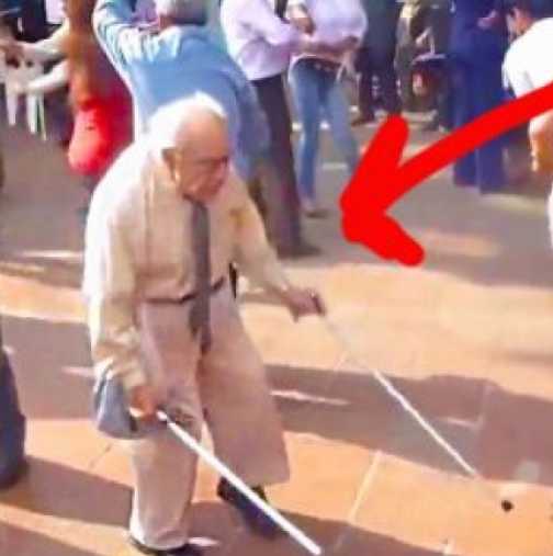 Това, което направи този 100-годишен дядо е уникално! Вижте видеото!