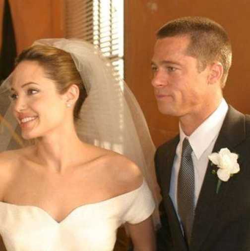 Вижте снимки от сватбата на Анджелина Джоли и Брад Пит