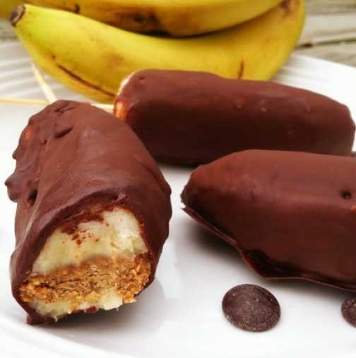 Бързи, лесни и здравословни шоколадови банани