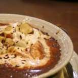 Шоколадова супа със сладолед и лавандула
