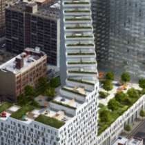 Нова терасовидна сграда се извисява в Манхатън