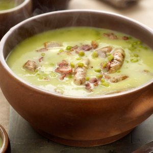 Гъста грахова супа с месо (Снерт)