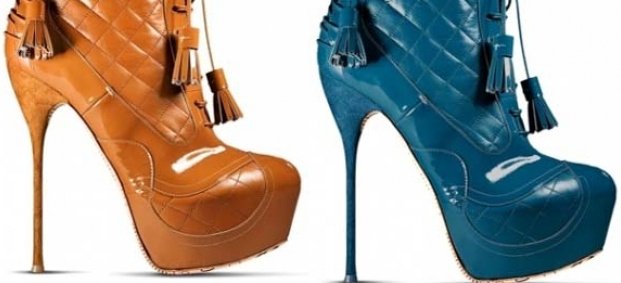 Есенно-зимна колекция обувки на John Galliano за 2012