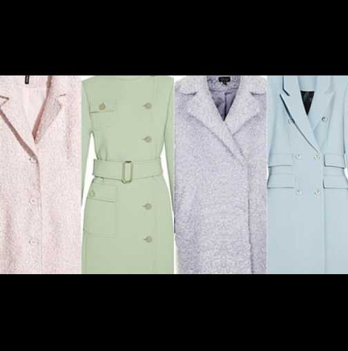 Как да носите палта в пастелни цветове през зимата