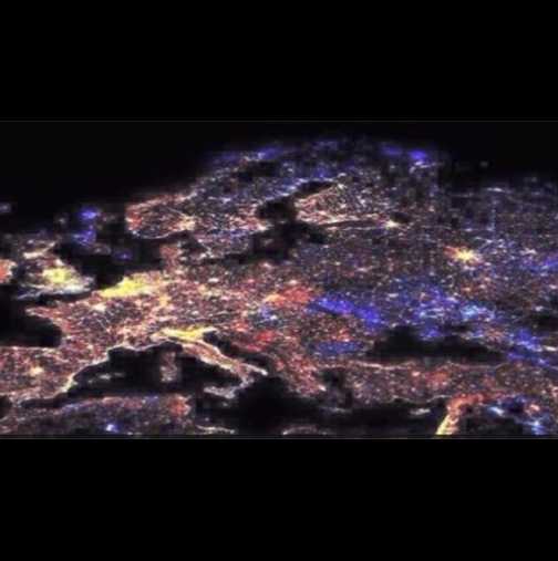 Ето как изглеждаше Европа в Новогодишната нощ
