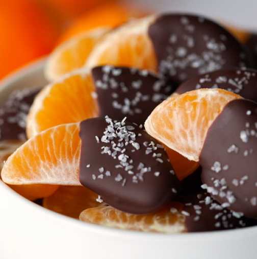Опитайте: Мандарини в шоколадова глазура