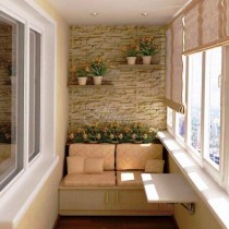 Как да си направите уютно остъклен балкон: 12 дизайнерски решения