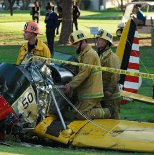 Харисън Форд с големи кръвоизливи - катастрофирал със самолет