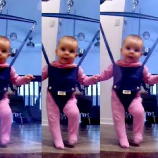 Видяхте ли как танцува бебето Кали? (Видео)