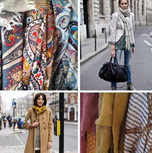 Как да използваме шал във всяка модна комбинация