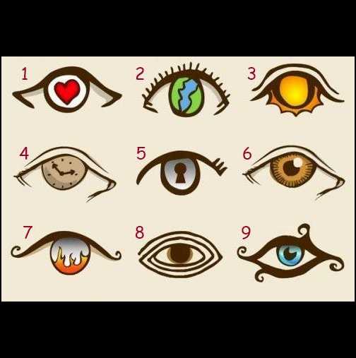 Изберете едно от 9-те очи и вижте какво се крие в душата ви