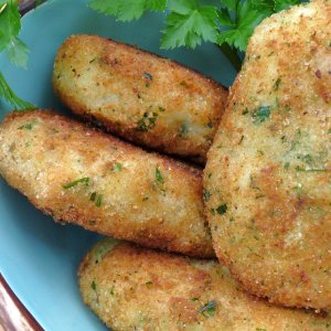 Картофени крокети с риба и праз