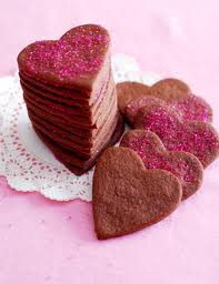 Романтични какаови бисквитки