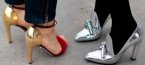 Как да съчетаем обувките в метални цветове