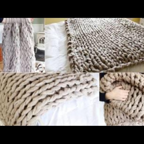 Стил, по който полудя света: Ръчно изработено уникално одеяло, за по-малко от 1 час!!!