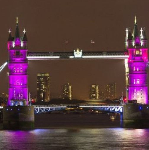 Вижте как светна Лондон в чест на новородената принцеса - Снимки